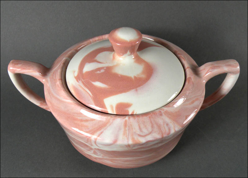 Carr Marbled Sugar Bowl