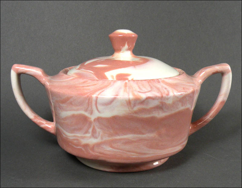 Carr Marbled Sugar Bowl