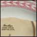 Brooklyn pattern (Underglaze Print Pattern #6046) in red on white, and a tan Brooklyn backstamp.