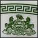 Commonwealth of Pennsylania topmarks with an unknown Greek key-style border treatment in green.