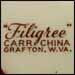 Filigree backstamp.