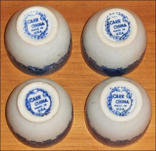 Blue Willow Culot Cups