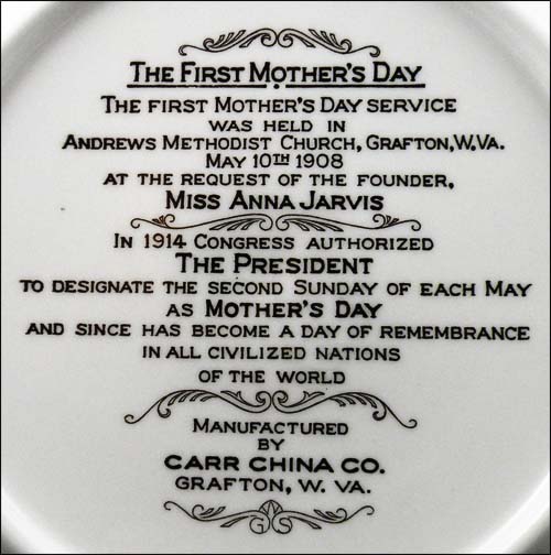 Mother's Day plate