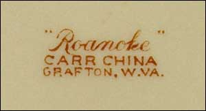 Carr China Roanoke Pattern