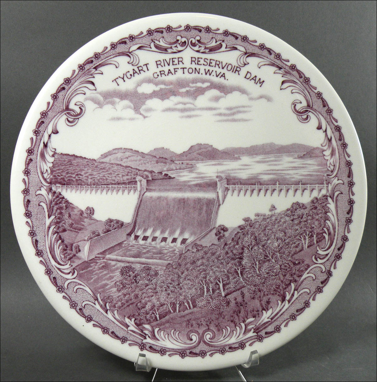 Carr China Lavender Dam Plate